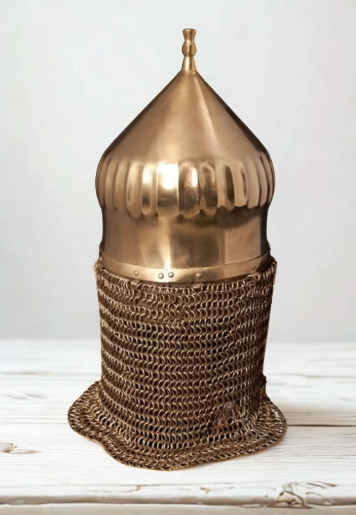 Galvanized Turban Helmet – Medieval Elegance Redefined