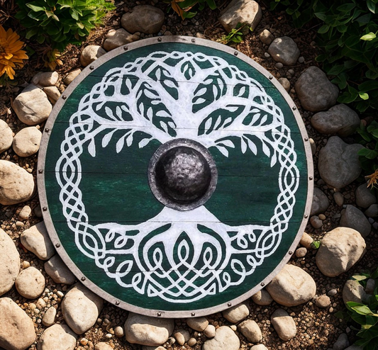 Handcrafted Yggdrasil Viking Shield