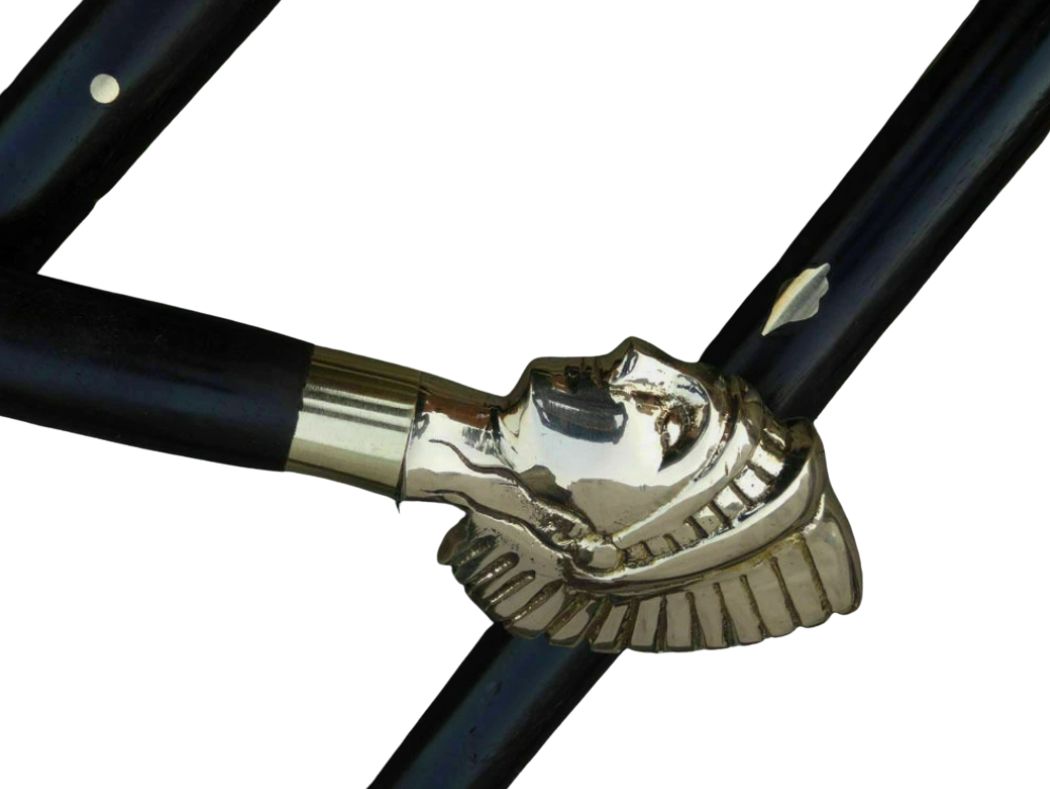 Vintage Queen Handle Wooden Style Walking Stick