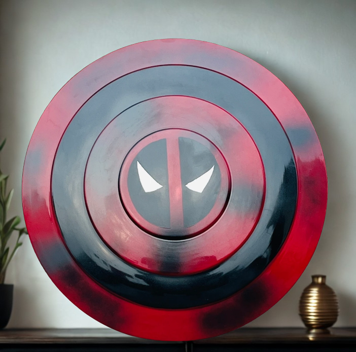 Handcrafted Deadpool Shield Cosplay