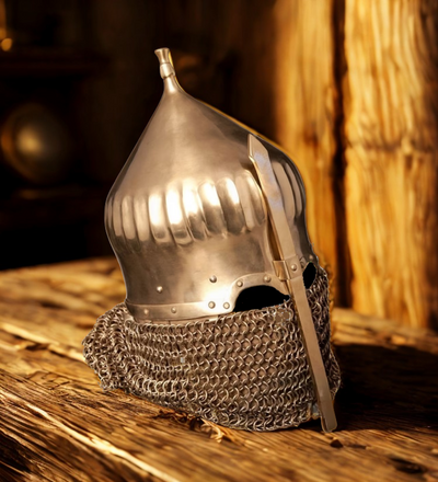 Galvanized Turban Helmet – Medieval Elegance Redefined