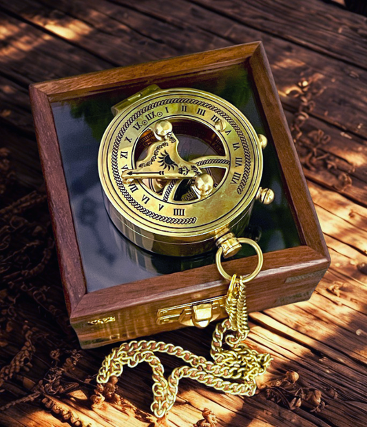 Working Brass Compass |Custom Engraved