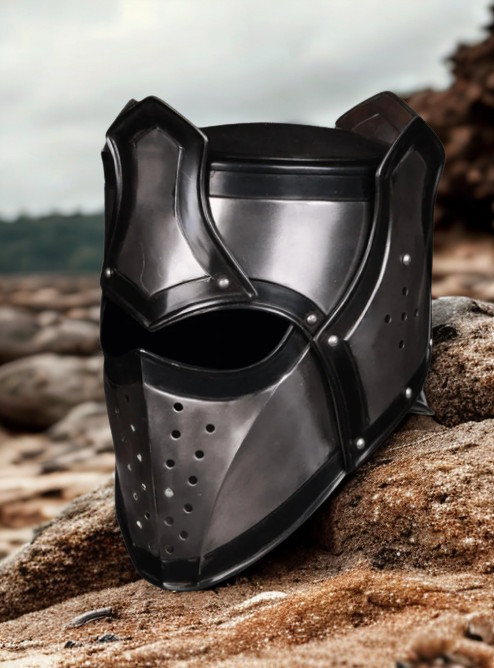 Kaldor Darkened Medieval Helmet