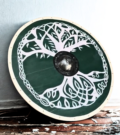 Handcrafted Yggdrasil Viking Shield