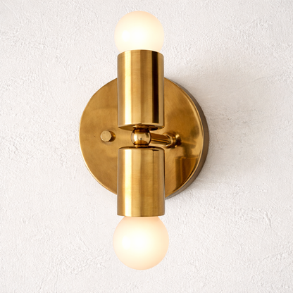 Mid-Century Double Wall Sconce - Minimalist Lighting