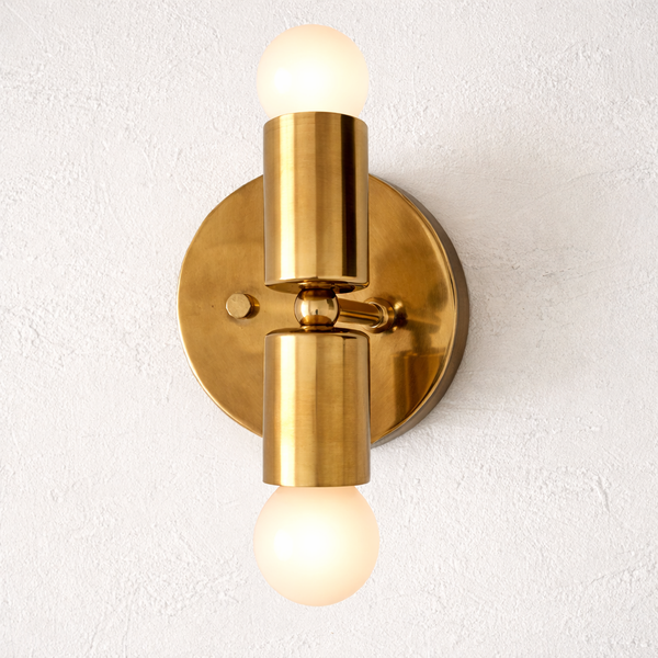 Mid-Century Double Wall Sconce - Minimalist Lighting