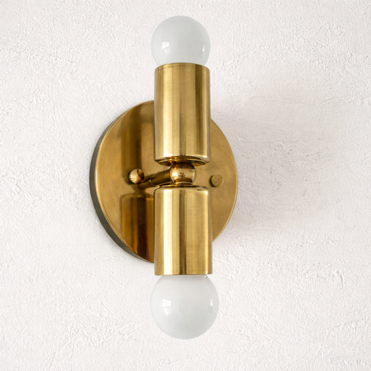 Mid-Century Double Wall Sconce - Minimalist Lighting