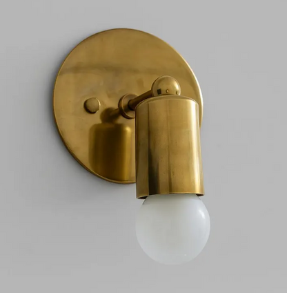 Mid-Century Modern Brass Wall Sconce