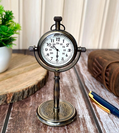 Personalized Brass Desk Clock – Engraved Gift That Lasts Forever