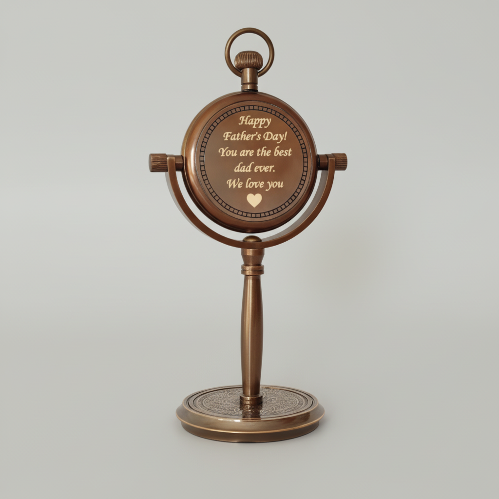 Personalized Brass Desk Clock – Engraved Gift That Lasts Forever