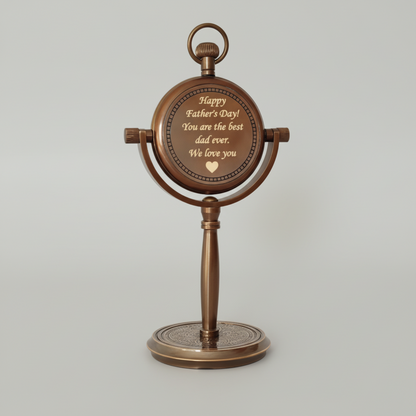 Personalized Brass Desk Clock – Engraved Gift That Lasts Forever
