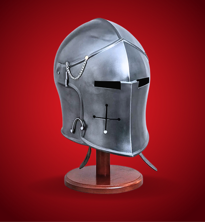 Barbuta Helmet with Visor Cosplay Ready