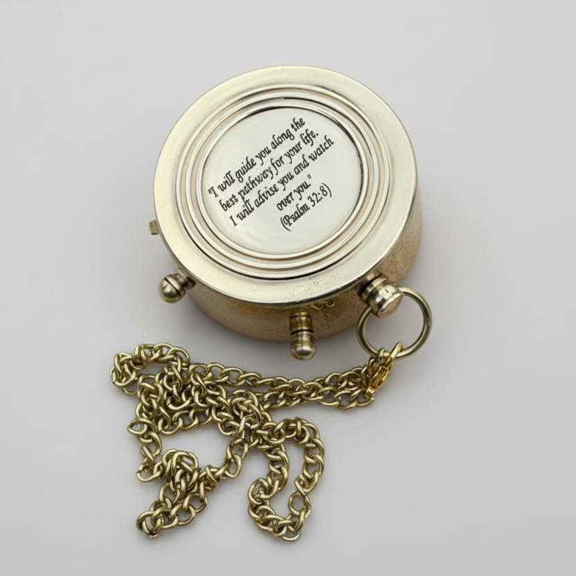 Working Brass Compass |Custom Engraved