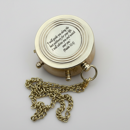 Working Brass Compass |Custom Engraved
