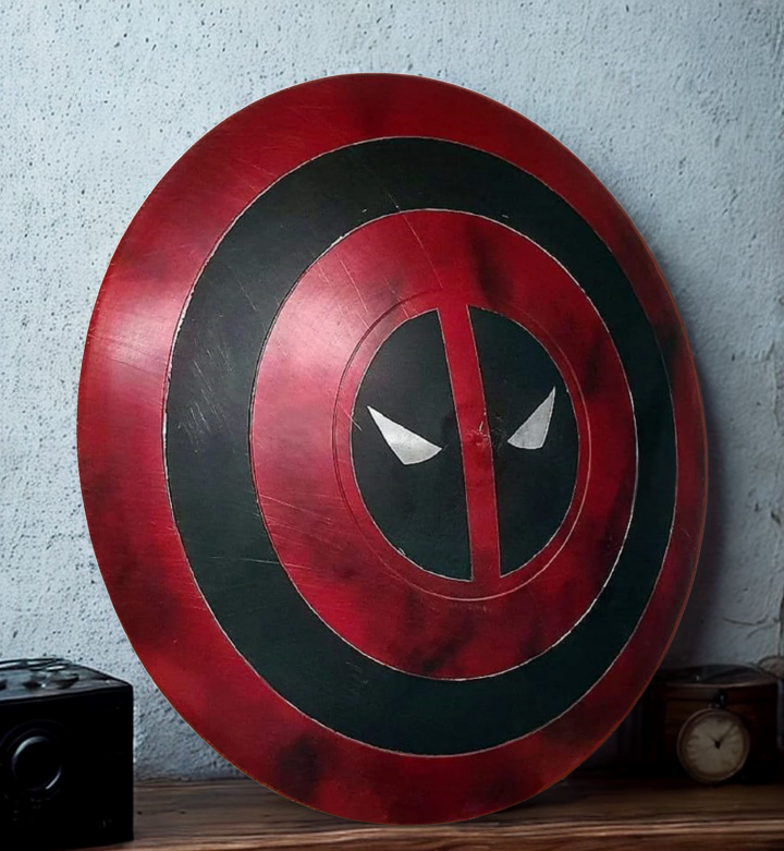 Handcrafted Deadpool Shield Cosplay