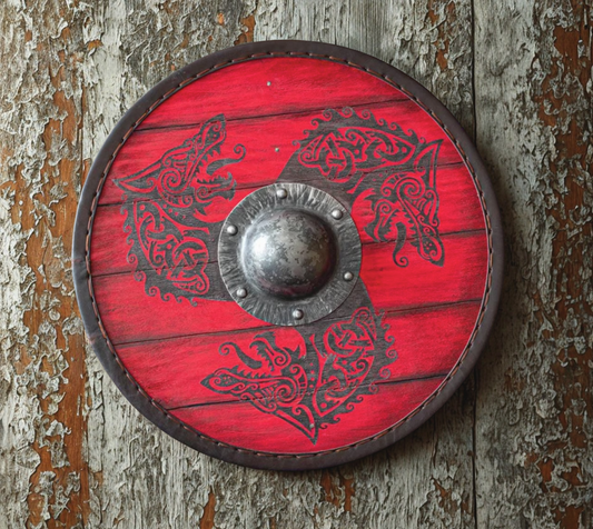 Handcrafted Fenrir Wolf Viking Shield