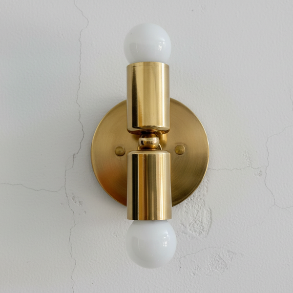 Mid-Century Double Wall Sconce - Minimalist Lighting