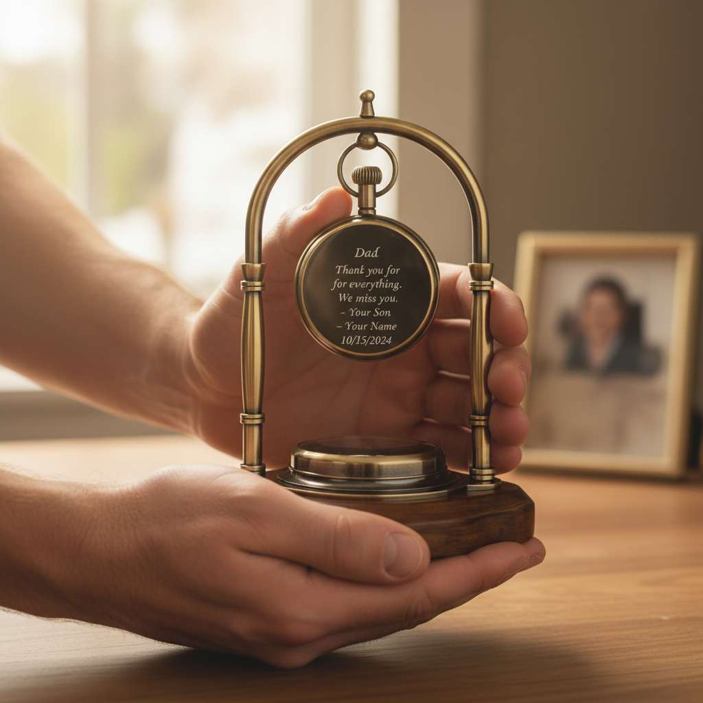 Brass Personalized Table clock  | Perfect For Gift | Business Gift