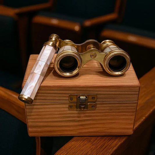 Vintage Style Brass Binoculars