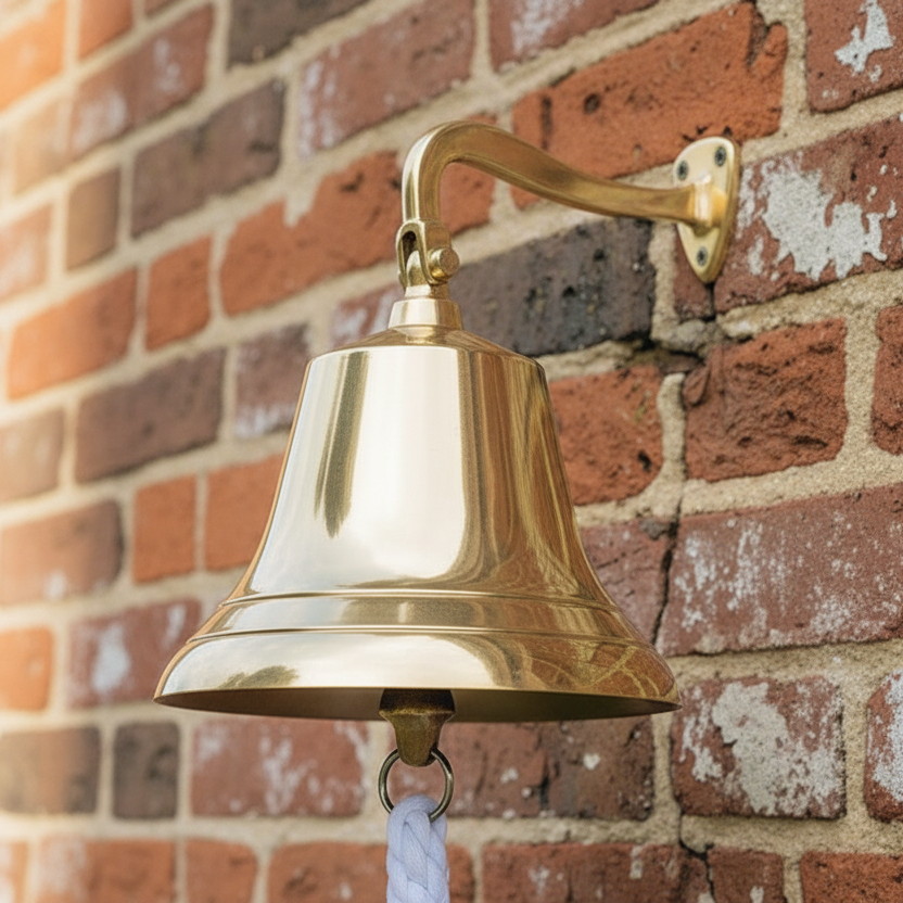 Personalized Wall Hanging Brass Bell | Perfect For Gift
