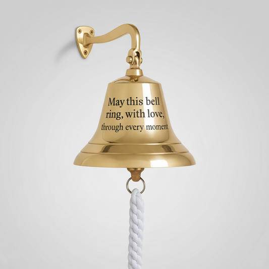 Personalized Wall Hanging Brass Bell | Perfect For Gift