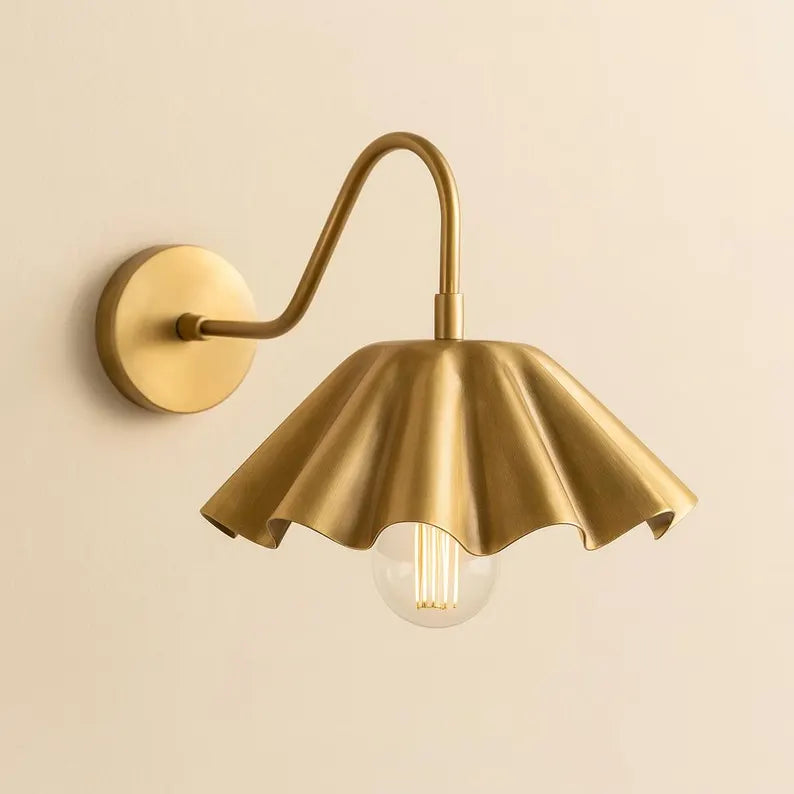 Mid-Century Floral Wall Sconce