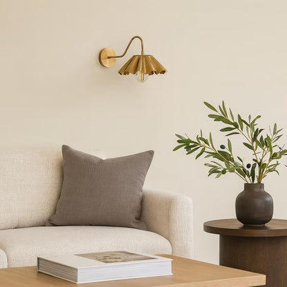 Mid-Century Floral Wall Sconce