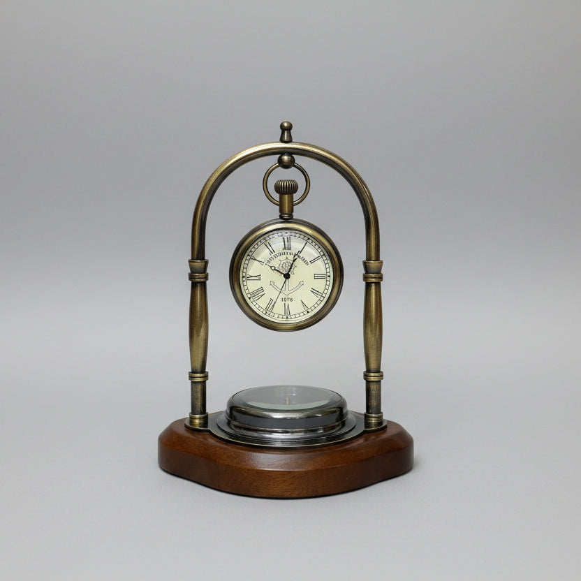 Brass Personalized Table clock  | Perfect For Gift | Business Gift