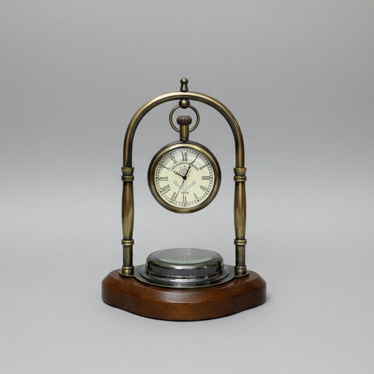 Brass Personalized Table clock  | Perfect For Gift | Business Gift