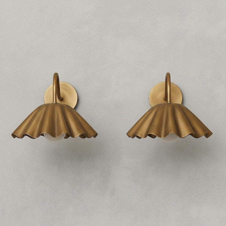 Mid-Century Floral Wall Sconce