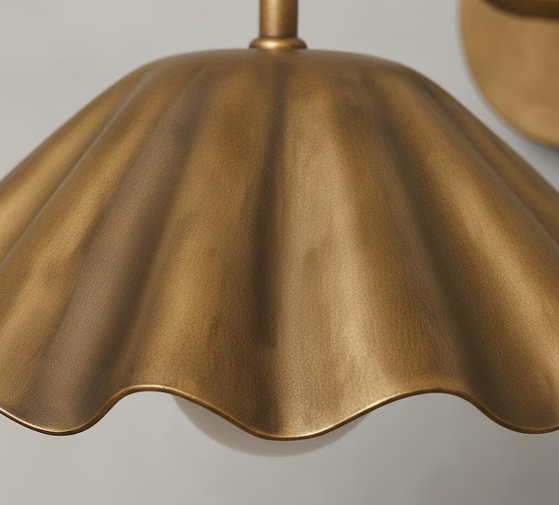 Mid-Century Floral Wall Sconce