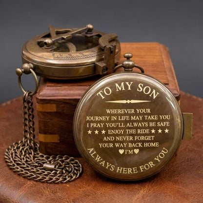 Working Brass Compass | Custom Engraved